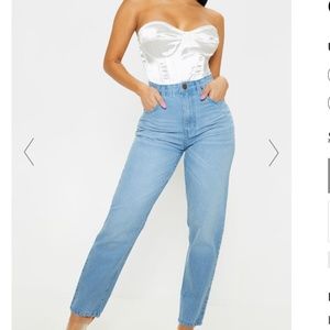 PLT Light Wash Mom Jeans